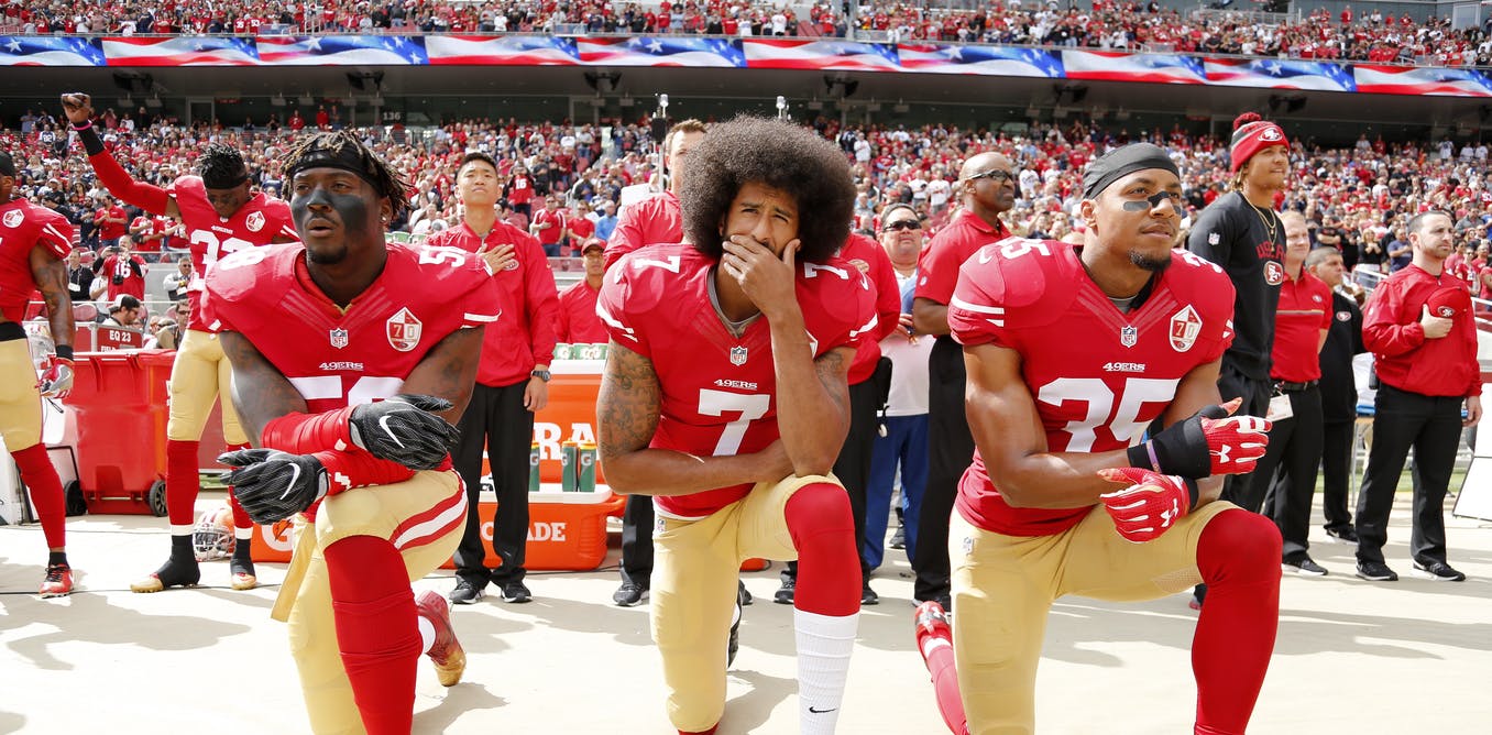 Kaepernick taking a knee